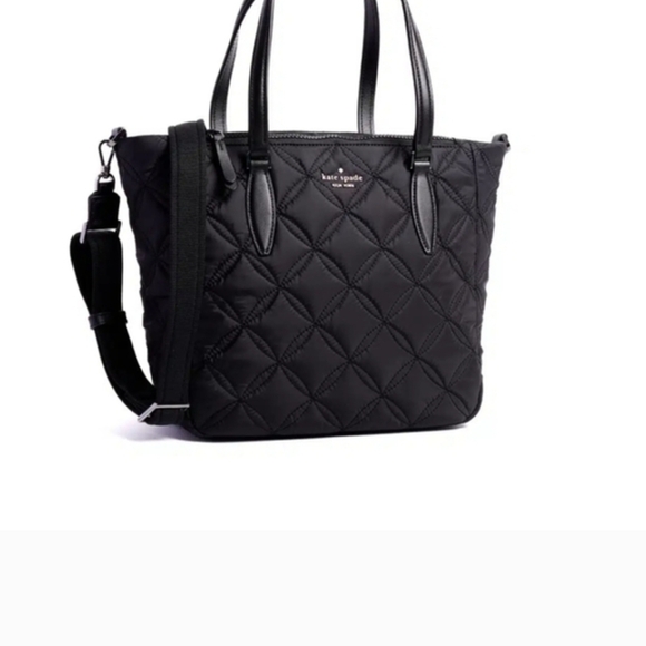 Kate Spade Black Quilted Chelsea Tote Euc - Picture 2 of 11